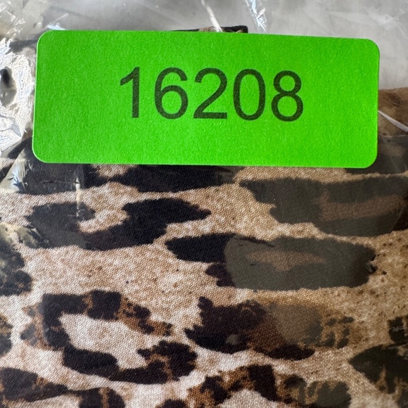 Roz‎ & Ali Women's Open Front Leopard Print Kimono Tunic Top Size 2X Pockets - Picture 12 of 12